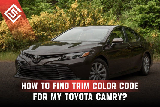 How To Find Trim Color Code For My Toyota Camry?