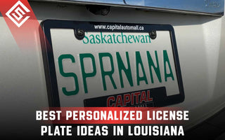 Best Personalized License Plate Ideas in Louisiana