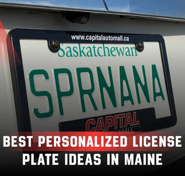 Best Personalized License Plate Ideas in Maine