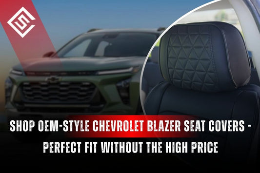 OEM-style Chevrolet Blazer seat cover with factory-fit design, premium stitching, and durable eco-leather interior.