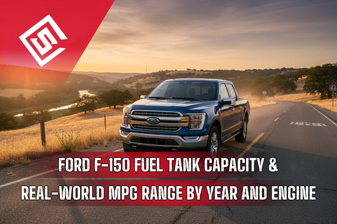 Ford F-150 Fuel Tank Capacity & Real-World MPG Range by Year and Engine