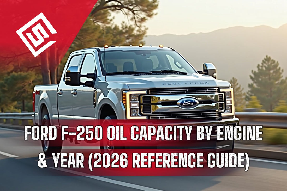 Ford F-250 Oil Capacity by Engine & Year (2026 Reference Guide)