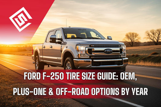Ford F-250 Tire Size Guide: OEM, Plus-One & Off-Road Options by Year