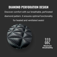 Diamond Perforation Design - Black